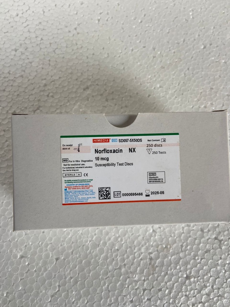  Norfloxacin  NX  10 mcg