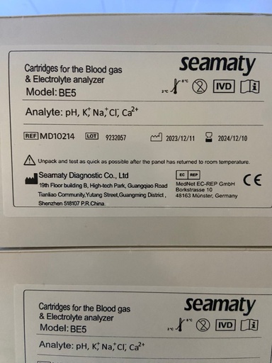 BE5 (blood gas and electrolyte)