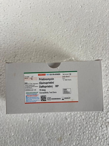  Pristinomycin (Quinupristin Dalfopristin)  RP  15 mcg